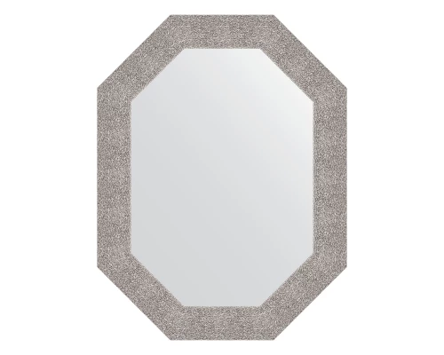 Зеркало настенное Polygon EVOFORM в багетной раме чеканка серебряная, 66х86 см, BY 7187