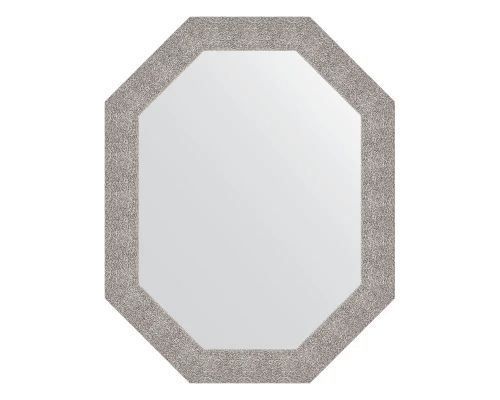Зеркало настенное Polygon EVOFORM в багетной раме чеканка серебряная, 76х96 см, BY 7188