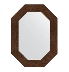 Зеркало настенное Polygon EVOFORM в багетной раме бронзовая лава, 56х76 см, BY 7189