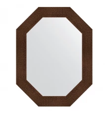 Зеркало настенное Polygon EVOFORM в багетной раме бронзовая лава, 66х86 см, BY 7191