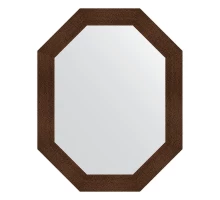 Зеркало настенное Polygon EVOFORM в багетной раме бронзовая лава, 76х96 см, BY 7192