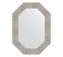 Зеркало настенное Polygon EVOFORM в багетной раме волна хром, 56х76 см, BY 7193