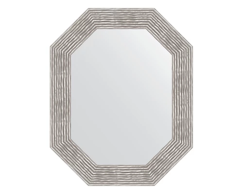 Зеркало настенное Polygon EVOFORM в багетной раме волна хром, 61х76 см, BY 7194
