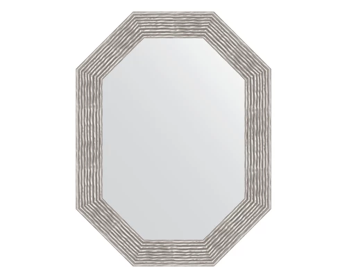 Зеркало настенное Polygon EVOFORM в багетной раме волна хром, 66х86 см, BY 7195