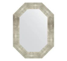 Зеркало настенное Polygon EVOFORM в багетной раме алюминий, 56х76 см, BY 7197