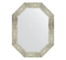 Зеркало настенное Polygon EVOFORM в багетной раме алюминий, 66х86 см, BY 7199