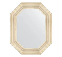 Зеркало настенное Polygon EVOFORM в багетной раме травленое серебро, 64х79 см, BY 7210