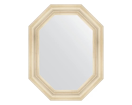 Зеркало настенное Polygon EVOFORM в багетной раме травленое серебро, 69х89 см, BY 7211