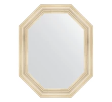 Зеркало настенное Polygon EVOFORM в багетной раме травленое серебро, 79х99 см, BY 7212