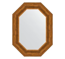 Зеркало настенное Polygon EVOFORM в багетной раме травленая бронза, 59х79 см, BY 7213