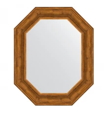 Зеркало настенное Polygon EVOFORM в багетной раме травленая бронза, 64х79 см, BY 7214