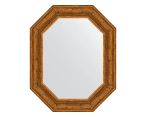 Зеркало настенное Polygon EVOFORM в багетной раме травленая бронза, 64х79 см, BY 7214