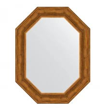 Зеркало настенное Polygon EVOFORM в багетной раме травленая бронза, 69х89 см, BY 7215