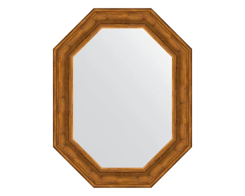 Зеркало настенное Polygon EVOFORM в багетной раме травленая бронза, 69х89 см, BY 7215