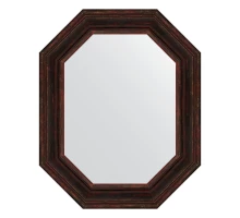 Зеркало настенное Polygon EVOFORM в багетной раме тёмный прованс, 64х79 см, BY 7218