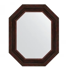 Зеркало настенное Polygon EVOFORM в багетной раме тёмный прованс, 64х79 см, BY 7218