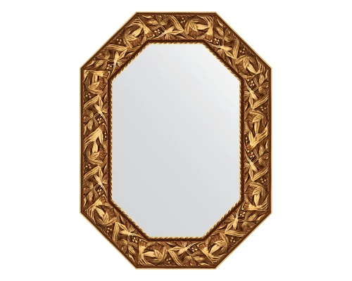 Зеркало настенное Polygon EVOFORM в багетной раме византия золото, 58х78 см, BY 7221