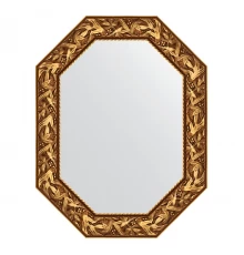 Зеркало настенное Polygon EVOFORM в багетной раме византия золото, 68х88 см, BY 7223