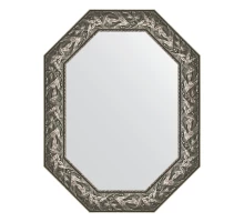 Зеркало настенное Polygon EVOFORM в багетной раме византия серебро, 68х88 см, BY 7227