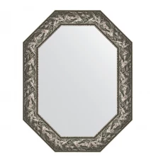 Зеркало настенное Polygon EVOFORM в багетной раме византия серебро, 68х88 см, BY 7227
