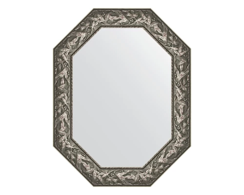 Зеркало настенное Polygon EVOFORM в багетной раме византия серебро, 68х88 см, BY 7227