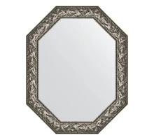 Зеркало настенное Polygon EVOFORM в багетной раме византия серебро, 78х98 см, BY 7228