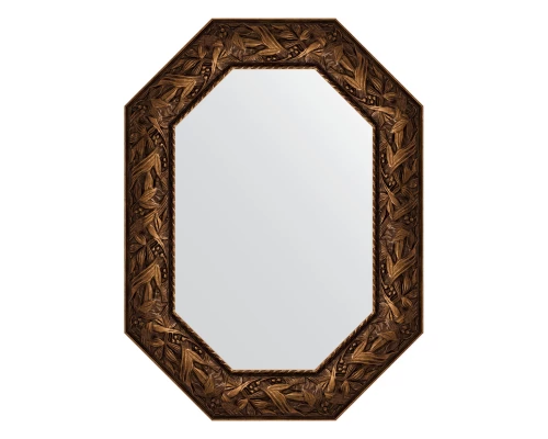 Зеркало настенное Polygon EVOFORM в багетной раме византия бронза, 58х78 см, BY 7229