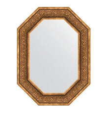 Зеркало настенное Polygon EVOFORM в багетной раме вензель бронзовый, 59х79 см, BY 7233