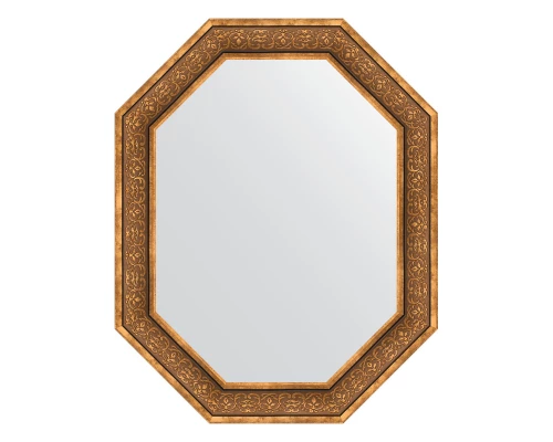 Зеркало настенное Polygon EVOFORM в багетной раме вензель бронзовый, 79х99 см, BY 7236