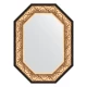 Зеркало настенное Polygon EVOFORM в багетной раме барокко золото, 60х80 см, BY 7241