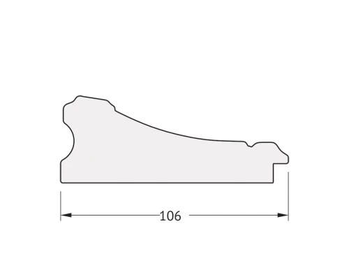 Зеркало настенное Polygon EVOFORM в багетной раме барокко золото, 70х90 см, BY 7243