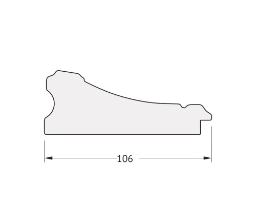 Зеркало настенное Polygon EVOFORM в багетной раме барокко серебро, 65х80 см, BY 7246