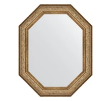 Зеркало настенное Polygon EVOFORM в багетной раме виньетка античная бронза, 80х100 см, BY 7252