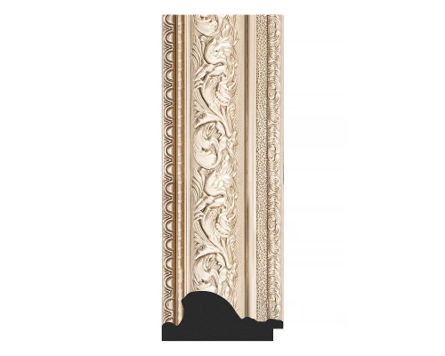 Зеркало настенное Polygon EVOFORM в багетной раме виньетка серебро, 60х80 см, BY 7253