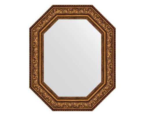 Зеркало настенное Polygon EVOFORM в багетной раме виньетка состаренная бронза, 65х80 см, BY 7258