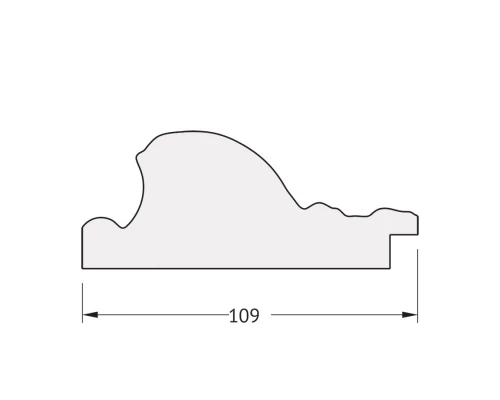 Зеркало настенное Polygon EVOFORM в багетной раме виньетка состаренная бронза, 65х80 см, BY 7258
