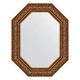 Зеркало настенное Polygon EVOFORM в багетной раме виньетка состаренная бронза, 70х90 см, BY 7259