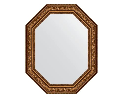 Зеркало настенное Polygon EVOFORM в багетной раме виньетка состаренная бронза, 80х100 см, BY 7260