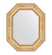 Зеркало настенное Polygon EVOFORM в багетной раме состаренное серебро с орнаментом, 67х82 см, BY 7262