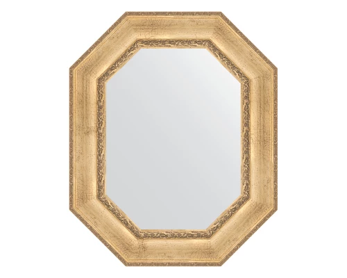 Зеркало настенное Polygon EVOFORM в багетной раме состаренное серебро с орнаментом, 67х82 см, BY 7262
