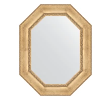 Зеркало настенное Polygon EVOFORM в багетной раме состаренное серебро с орнаментом, 72х92 см, BY 7263