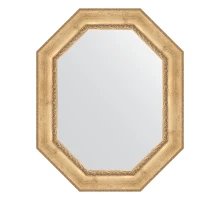 Зеркало настенное Polygon EVOFORM в багетной раме состаренное серебро с орнаментом, 82х102 см, BY 7264