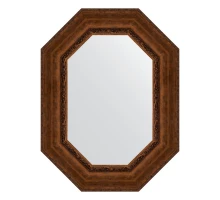 Зеркало настенное Polygon EVOFORM в багетной раме состаренная бронза с орнаментом, 62х82 см, BY 7265