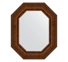 Зеркало настенное Polygon EVOFORM в багетной раме состаренная бронза с орнаментом, 67х82 см, BY 7266