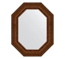 Зеркало настенное Polygon EVOFORM в багетной раме состаренная бронза с орнаментом, 72х92 см, BY 7267