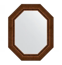 Зеркало настенное Polygon EVOFORM в багетной раме состаренная бронза с орнаментом, 82х102 см, BY 7268