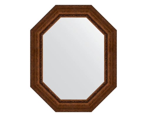 Зеркало настенное Polygon EVOFORM в багетной раме состаренная бронза с орнаментом, 82х102 см, BY 7268