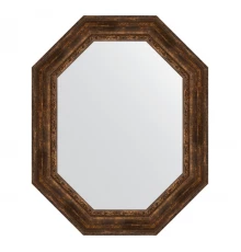 Зеркало настенное Polygon EVOFORM в багетной раме состаренное дерево с орнаментом, 82х102 см, BY 7272