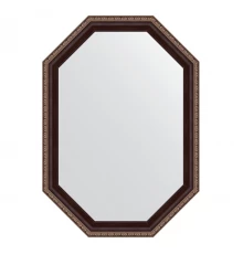 Зеркало настенное Polygon EVOFORM в багетной раме махагон с орнаментом, 49х69 см, BY 7273