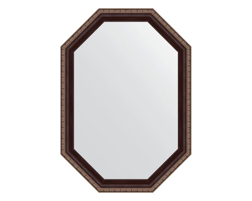 Зеркало настенное Polygon EVOFORM в багетной раме махагон с орнаментом, 49х69 см, BY 7273